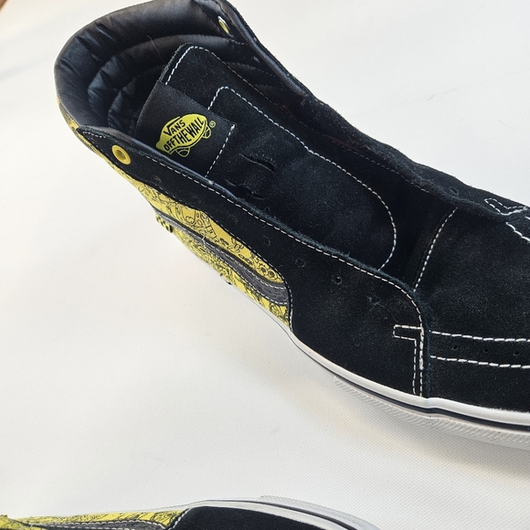 VANS SpongeBob SquarePants x Mike Gigliotti Skate Sk8- High Black Gold Mens 13 - Picture 8 of 11